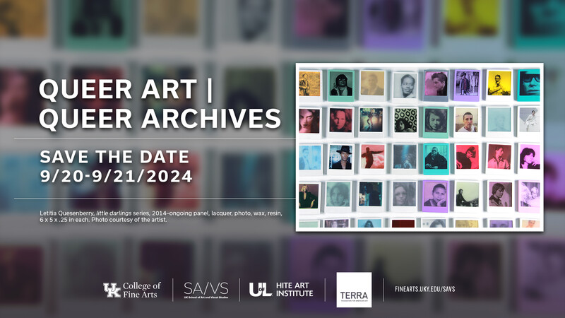 Queer Art Archives graphic with text replicated on page