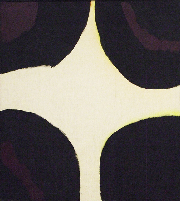 Kimber Smith, Untitled (Black Quarter Circles), undated, oil on canvas. Collection of the UK Art Museum, anonymous gift.