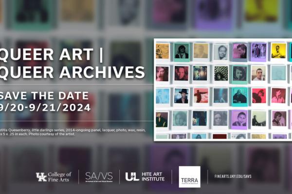 Queer Art Archives graphic with text replicated on page