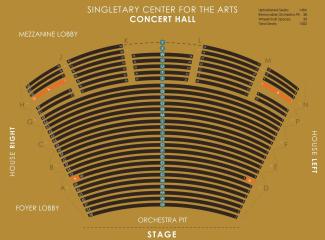 Singletary Center Concert Hall seating chart. Please contact the ticket offcie for assistance.
