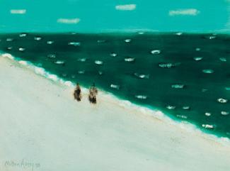 MILTON AVERY, American Green Sea, 1958 Oil on canvas board, 18 x 24” Bequest of George and Susan Proskauer