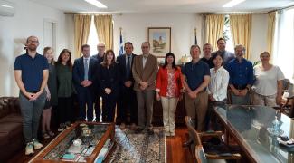 UK faculty in the Rector's Office at Ionian University, Greece