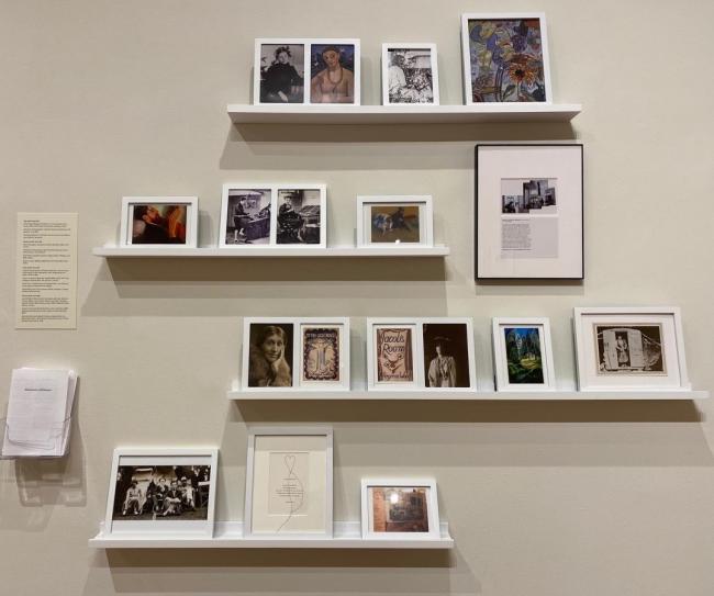 Susan King, Museum of Muses, assembled 2019, postcards and images 