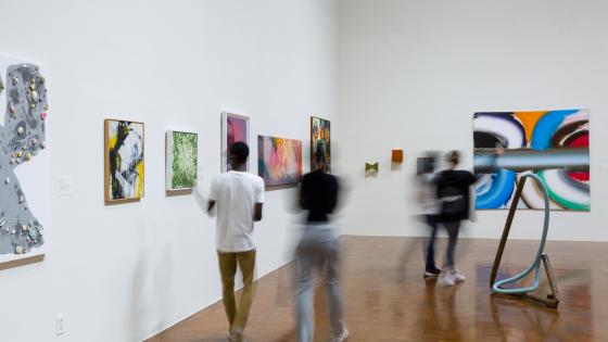 people in gallery