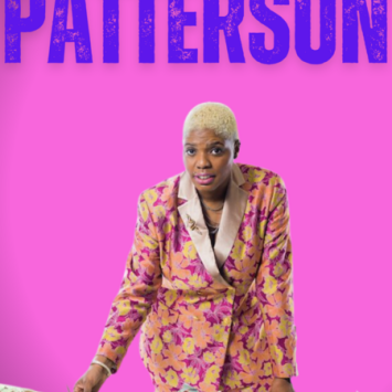 Ebony Patterson on pink background