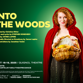 person in red coat looking at the camera on green background