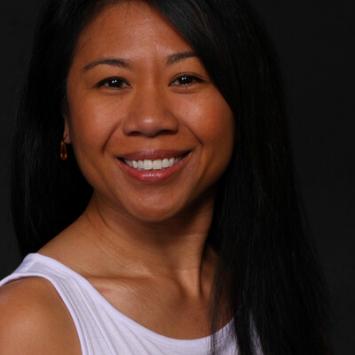 theresa bautista on black background
