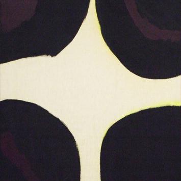Kimber Smith, Untitled (Black Quarter Circles), undated, oil on canvas. Collection of the UK Art Museum, anonymous gift. 