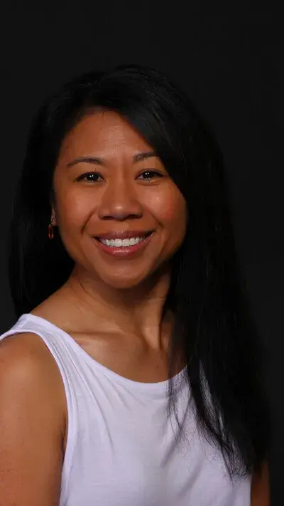theresa bautista on black background